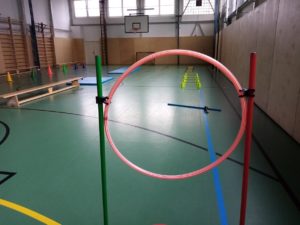 Gymnastické pomôcky pre žiakov základnej školy Pri kríži